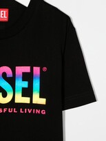 Thumbnail for your product : Diesel Kids TEEN x Brave Kid logo-print cotton T-shirt