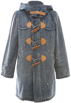 Thumbnail for your product : ChicNova Detachable Lambswool Lining Hooded Denim Coat