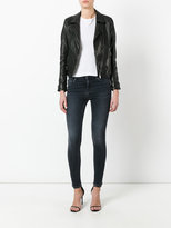 Thumbnail for your product : BLK DNM zipped jacket - women - Leather/Cupro/Polyacrylic - S