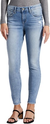 Silver Jeans Co. Women's Elyse Mid-Rise Skinny Jeans
