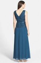 Thumbnail for your product : Alex Evenings Lace Bodice Chiffon Gown & Shawl