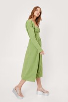 Thumbnail for your product : Nasty Gal Womens Ruched Bust Tie Back Midi Dress