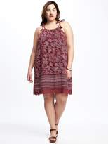 Thumbnail for your product : Old Navy High-Neck Plus-Size Swing Dress
