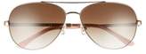 Thumbnail for your product : Kate Spade 'avaline' 58mm Aviator Sunglasses