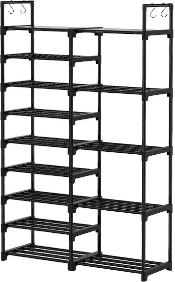 10 Tier Shoe Rack Large Organizer Storage Cabinet For 50 Pairs Fabric Shoe  Black - Comhoma : Target
