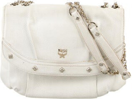 mcm white handbag