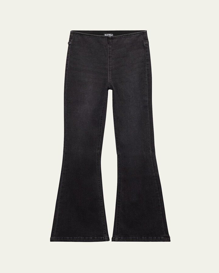 KatieJ NYC Girl's Woodstock Flare Denim Pants, Size S-XL