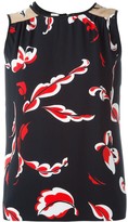 Thumbnail for your product : MSGM Floral Print Tank Top