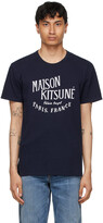 Thumbnail for your product : MAISON KITSUNÉ Navy 'Palais Royal' Classic T-Shirt