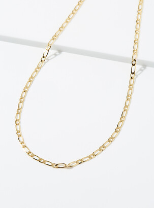 Orelia Ultra-shiny figaro chain necklace