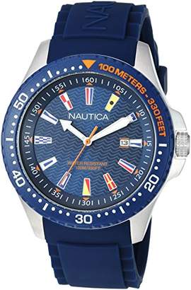 Nautica Nautica Men's Jones Beach Collection Japanese-Quartz Watch with Silicone Strap