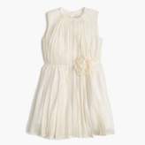 Thumbnail for your product : J.Crew Girls' rosette dress in crinkle chiffon