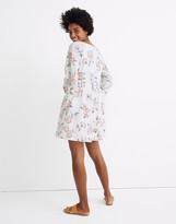 Thumbnail for your product : Madewell x Warm Tie-Neck Mini Dress in Honolulu Hibiscus