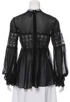 Thumbnail for your product : Nicholas Long Sleeve Embroidered Blouse