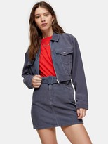 Thumbnail for your product : Topshop Self Belt Cord Mini Skirt - Blue