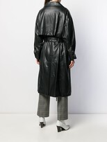 Thumbnail for your product : Low Classic Belted Faux Leather Trench