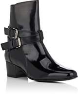 Thumbnail for your product : Amiri Women's Buckle-Strap Spazzolato Leather Jodhpur Boots-Black