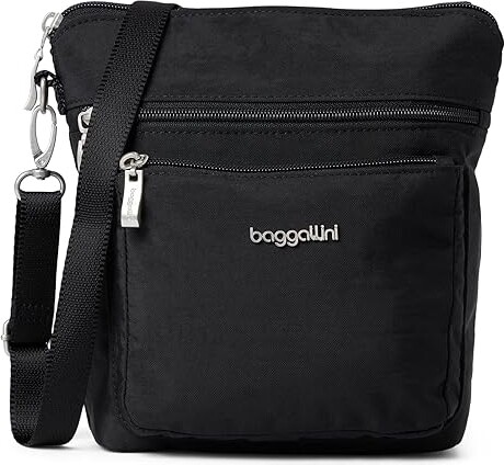 Baggallini Modern Pocket Crossbody Cross Body Women's Handbags Black, Nylon/Polyester