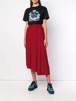 Thumbnail for your product : Kenzo drawstring flared midi skirt
