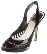 Thumbnail for your product : Christian Dior Cutout Slingback Sandals