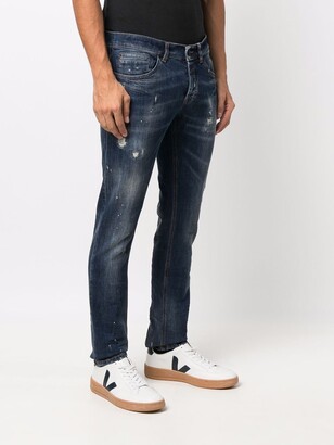 Dondup Distressed Straight-Leg Jeans