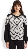 Thumbnail for your product : BCBGMAXAZRIA Keyla Sequined-Pattern Sweatshirt