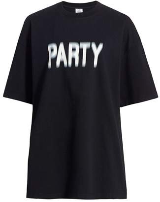 Vetements Party Cotton T-Shirt