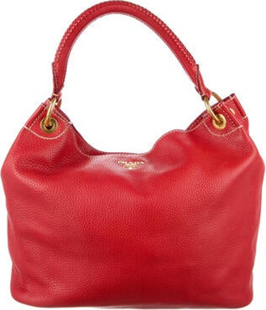 Prada Leather Hobo Bag ShopStyle