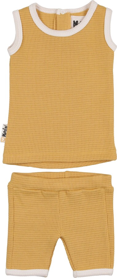 Manière Waffle Knit Tank & Shorts Set