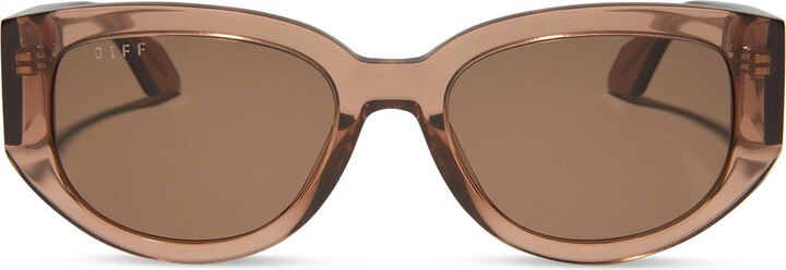 DIFF Drew 54mm Polarized Oval Sunglasses