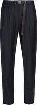 Thumbnail for your product : White Sand Banker Pinstripe Pleated Pants