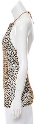 Dolce & Gabbana Cheetah Halter Top