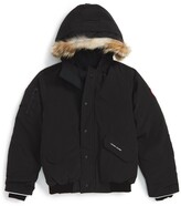 Thumbnail for your product : Canada Goose 'Rundle' Down Bomber Jacket with Genuine Coyote Fur Trim