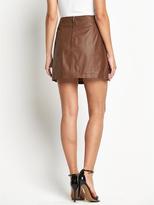 Thumbnail for your product : South Leather Mini Skirt