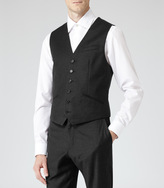 Thumbnail for your product : Reiss Saint W WOOL FRONT WAISTCOAT CHARCOAL
