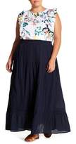 Thumbnail for your product : Joe Fresh Ruffle Hem Maxi Skirt (Plus Size)
