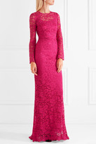 Thumbnail for your product : Dolce & Gabbana Crystal-embellished Corded Lace Gown - Pink