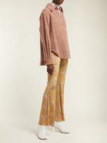 Thumbnail for your product : Acne Studios Floral Print Kick Flare Trousers - Womens - Green Multi