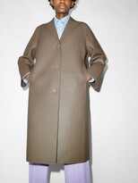 Thumbnail for your product : Stand Studio Neutrals Moa Single-Breasted Leather Coat