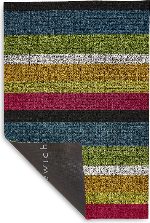 Chilewich Bold Stripe Shag Floor Mat 24 x 36