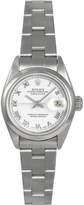 Thumbnail for your product : Rolex Pre-Owned Datejust White Roman Numeral Dial Stainless Steel Ladies Watch Ref 69160