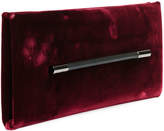 Thumbnail for your product : Tom Ford Ava Pochette Velvet Bag w/ Smooth Leather Handle, Red/Black