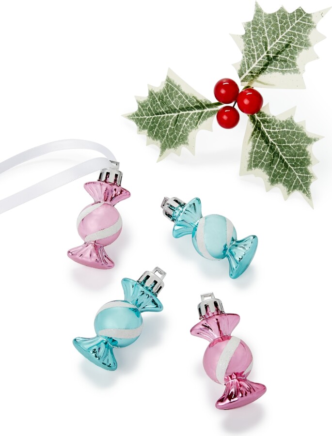 Holiday Lane 4-Pc. Candy Mini Ornament Set, Created for Macy's