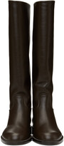 Thumbnail for your product : Brock Collection Brown Flat Riding Boots