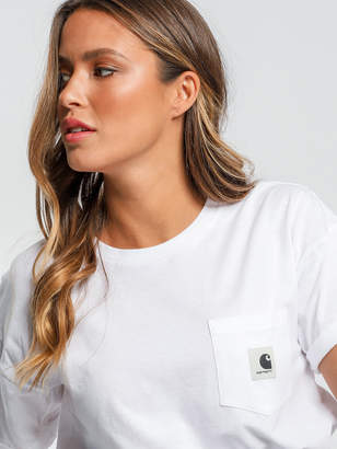 Carhartt Wip Carrie Pocket Short Sleeve T-Shirt in White