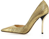 Thumbnail for your product : Jimmy Choo Willis Snake Half d'Orsay Pump, Gold