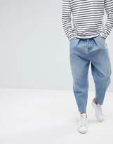 Thumbnail for your product : ASOS DESIGN Barrel Jeans In Vintage Light Wash Blue