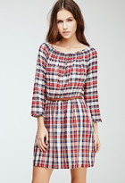 Thumbnail for your product : Forever 21 Belted Plaid Dress