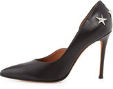 Thumbnail for your product : Givenchy Leather Star-Stud Half d'Orsay Pump, Black