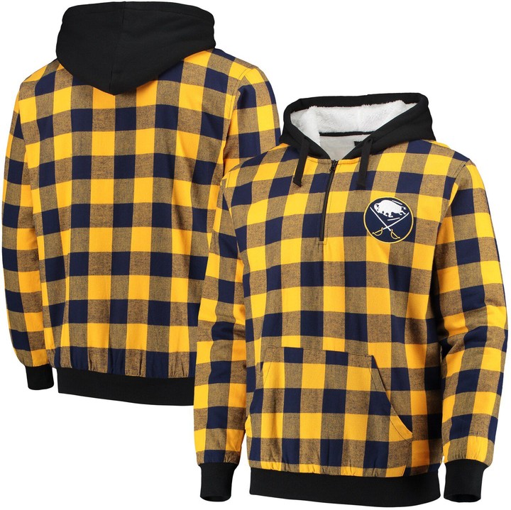 flannel pullover hoodie